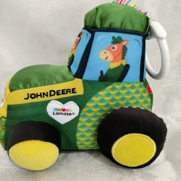 John Deere Toys John Deere Tractor Lamaze Plush Clip Go